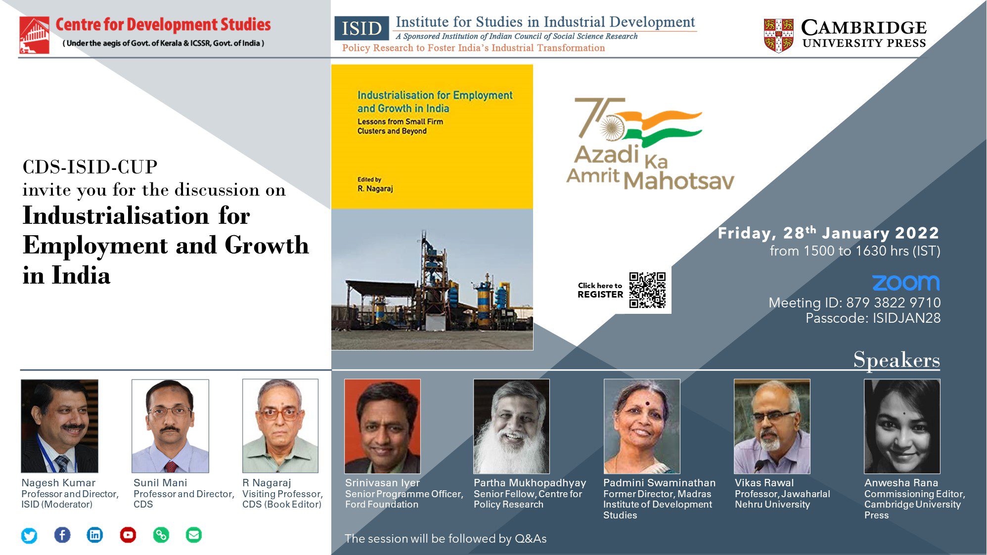 CDS-ISID-CUP discussion on Industrialisation for Employment and Growth in India
