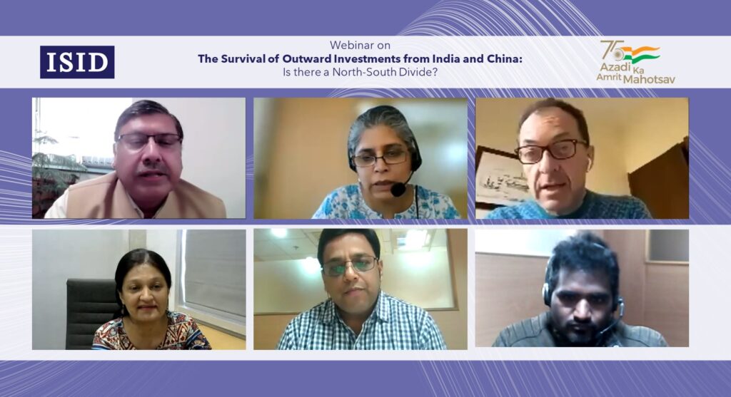 Webinar on The Survival of Outward Investments from India and China: Is there a North-South Divide?
