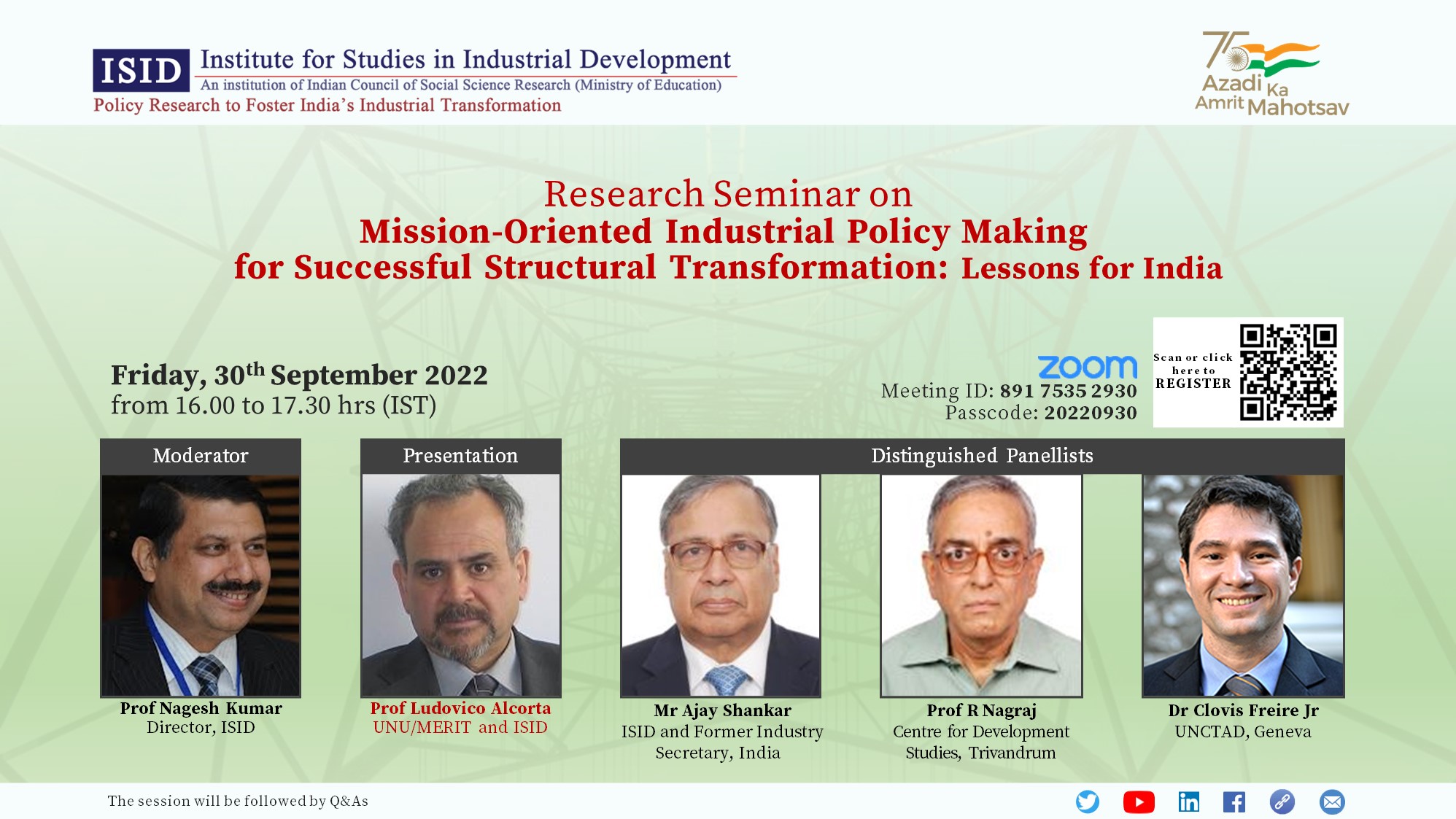 Policy Roundtable on Mission-Oriented Industrial Policy Making for Successful Structural Transformation: Lessons for India