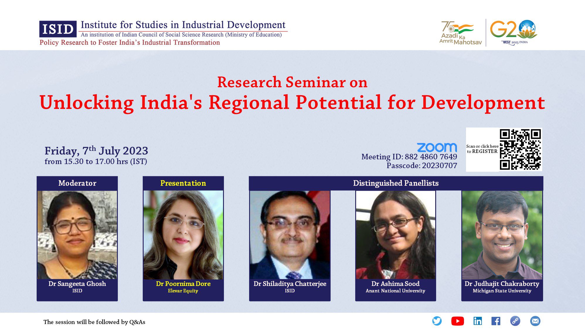 Research Seminar on Unlocking India’s Regional Potential for Development