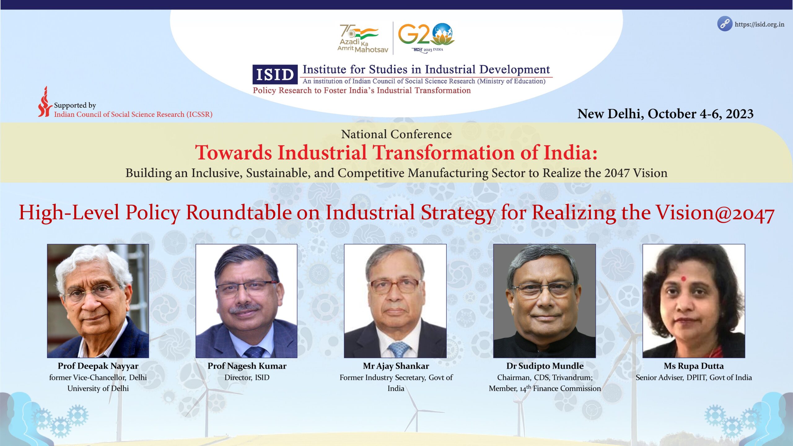 Plenary Session 2: High-Level Policy Roundtable on Industrial Strategy for Realizing the Vision@2047