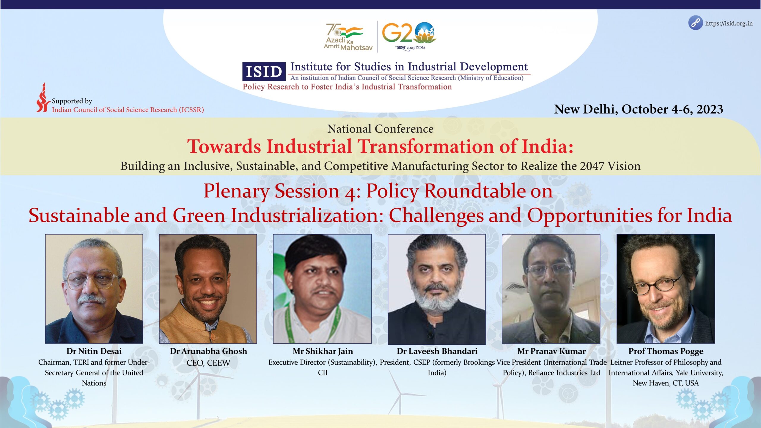 Policy Roundtable on Sustainable and Green Industrialization: Challenges and Opportunities for India