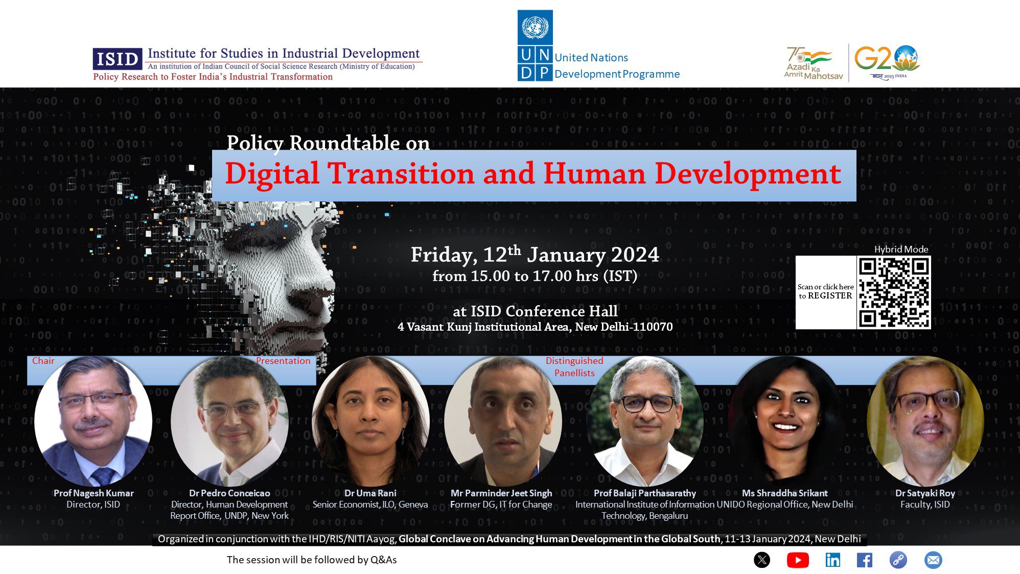 ISID-UNDP Policy Roundtable on Digital Transition & Human Development