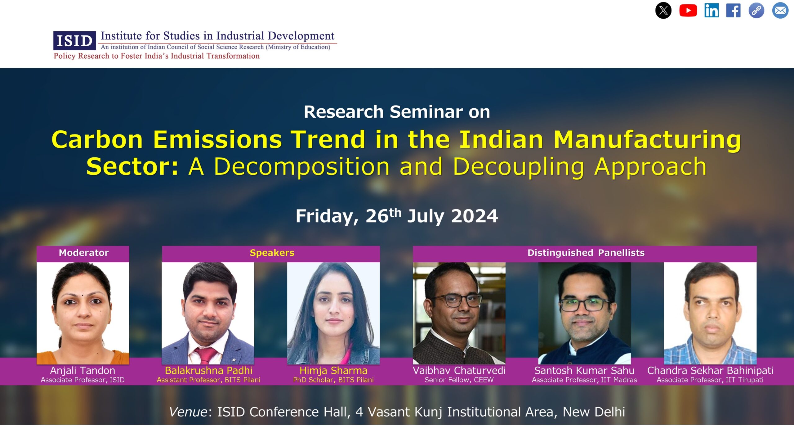 Carbon Emissions Trend in the Indian Manufacturing Sector: A Decomposition and Decoupling Approach