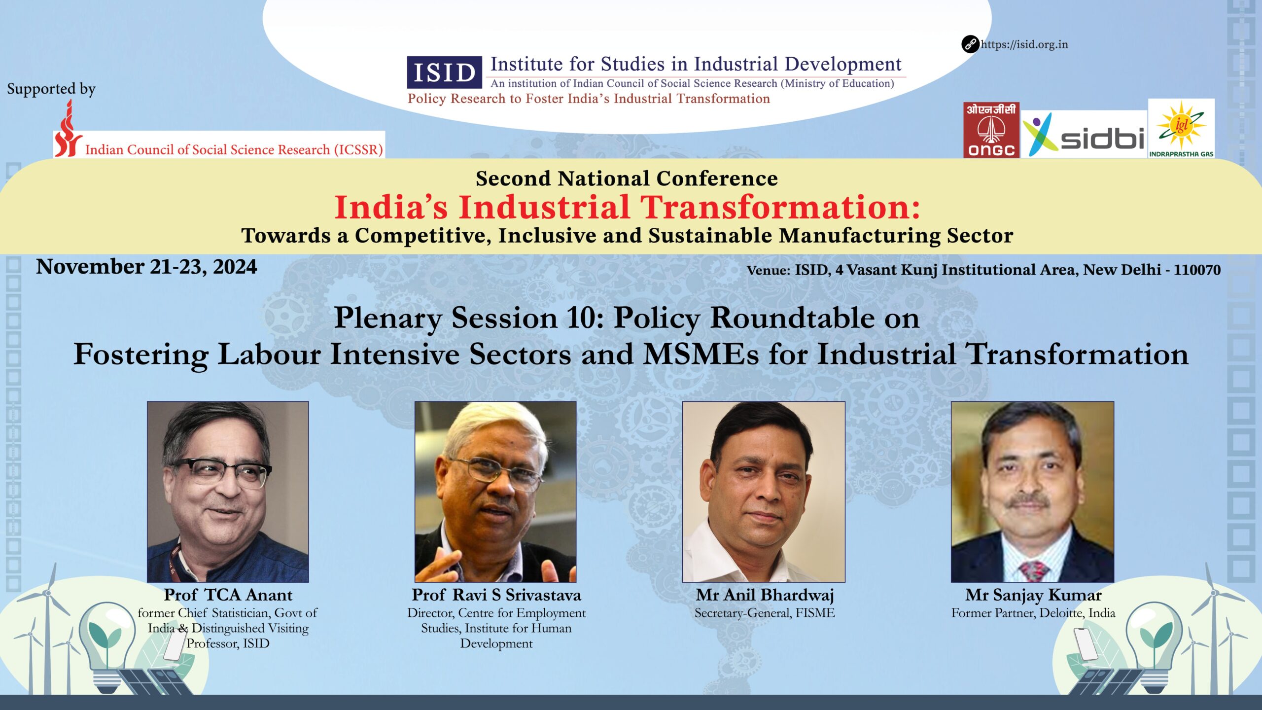 Policy Roundtable on Fostering Labour Intensive Sectors and MSMEs for Industrial Transformation