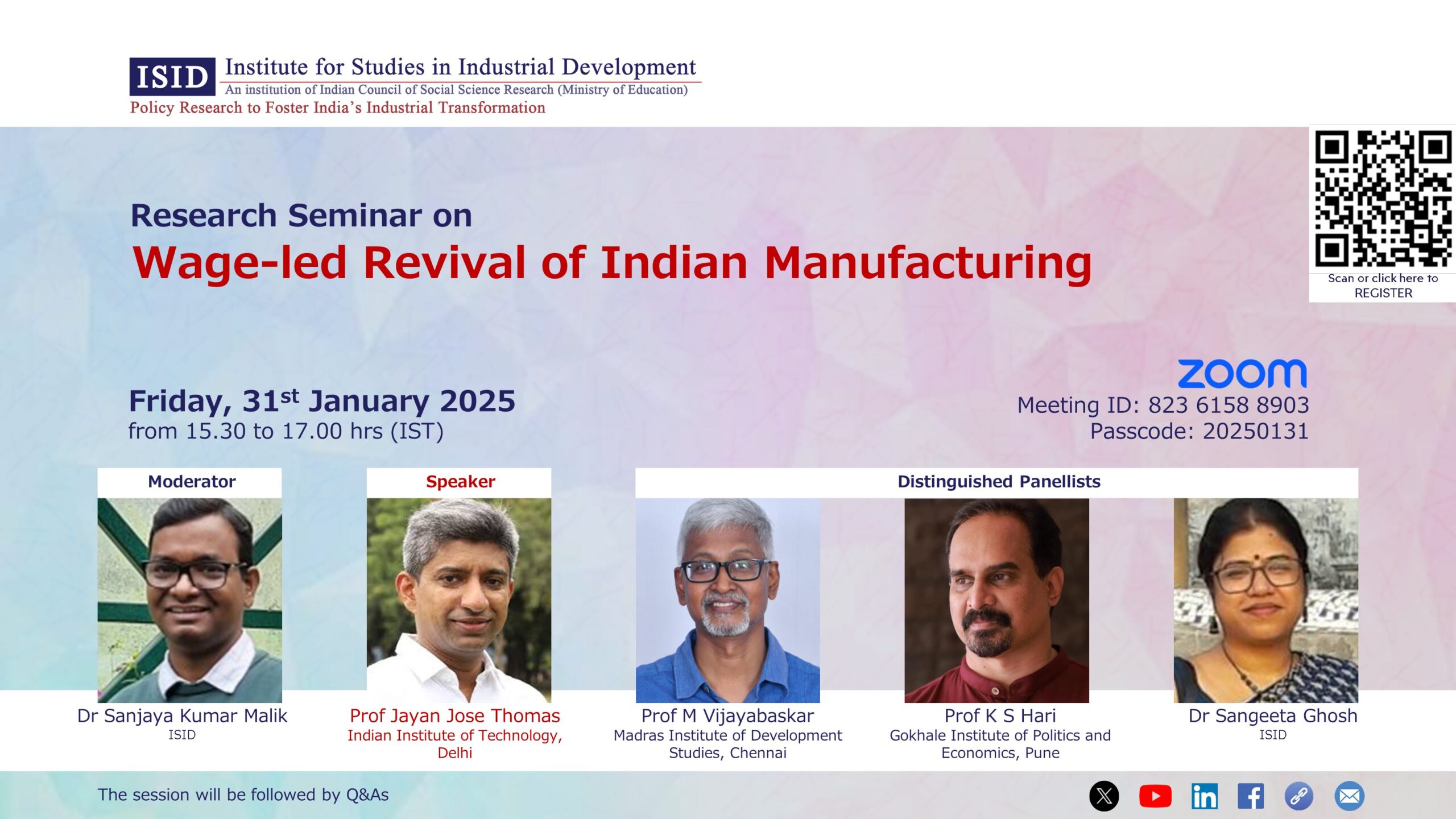 Research Seminar on Wage-led Revival of Indian Manufacturing