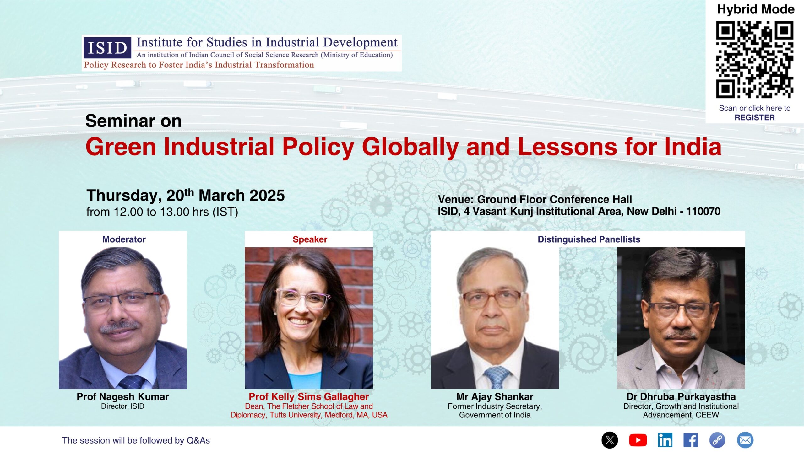 Seminar on Green Industrial Policy Globally and Lessons for India