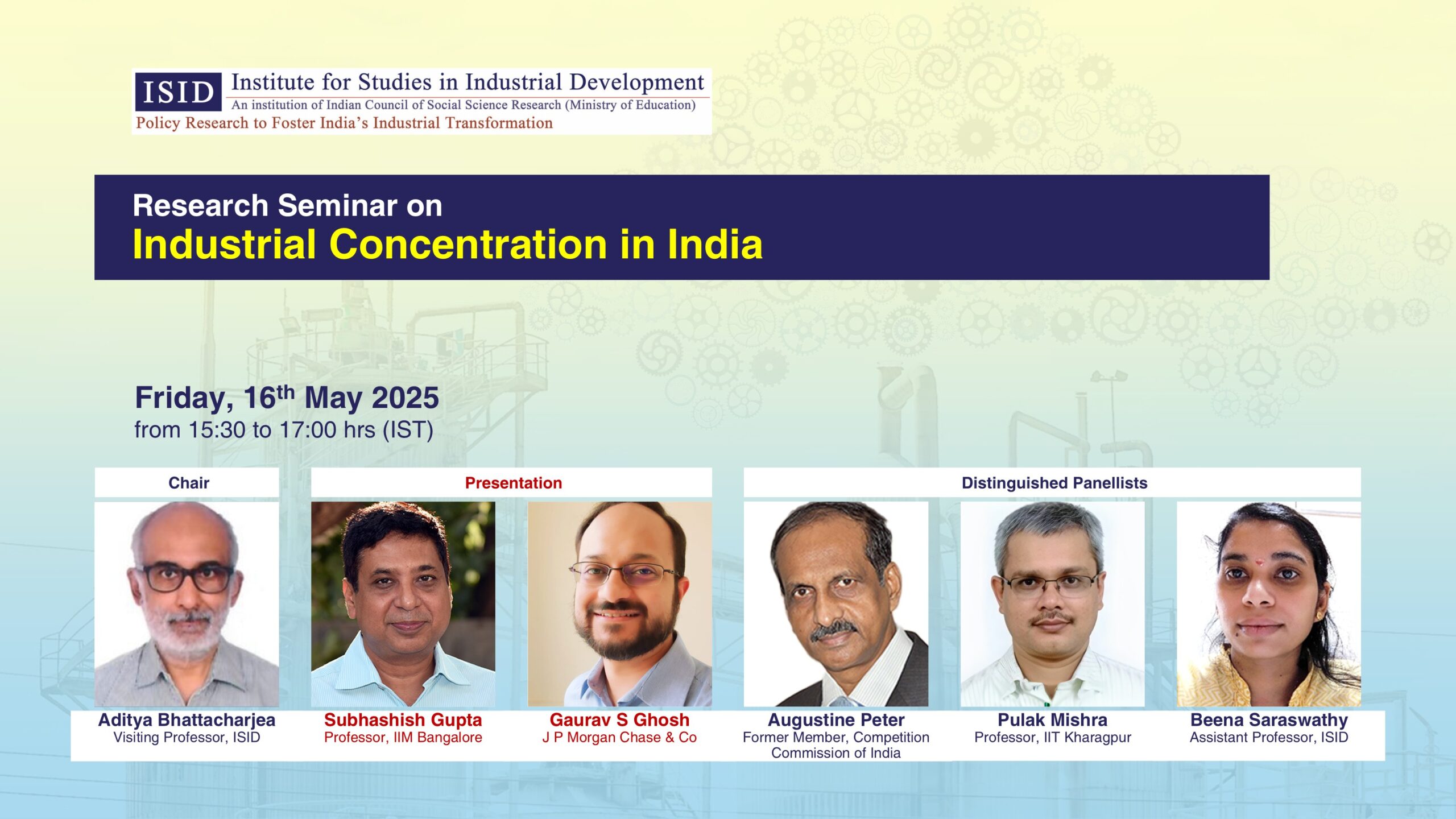 Research Seminar on Industrial Concentration in India