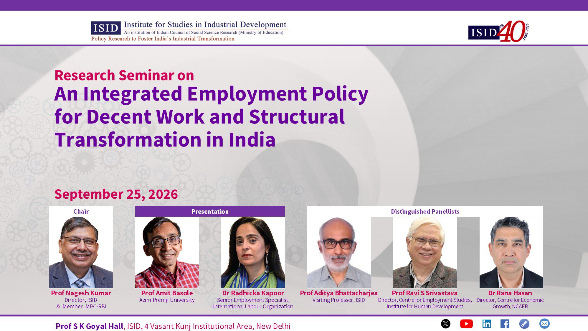 An Integrated Employment Policy for Decent Work and Structural Transformation in India